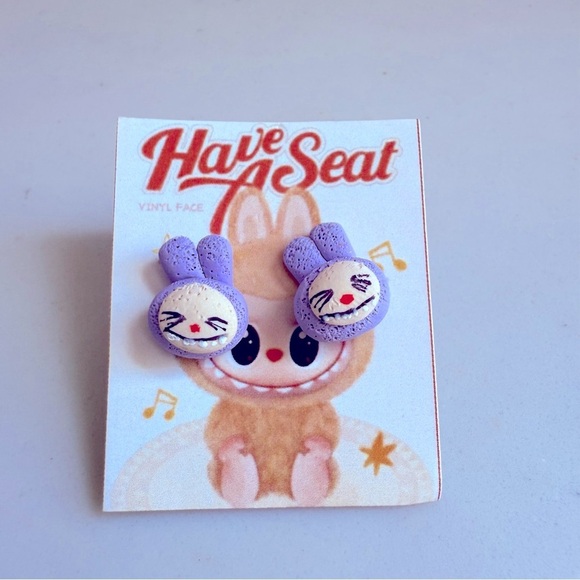 NWOT 1 Handmade Labubu SS Earrings - Picture 3 of 7